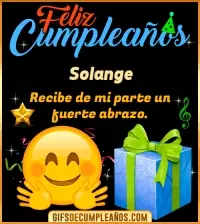 Feliz Cumpleaños gif Solange